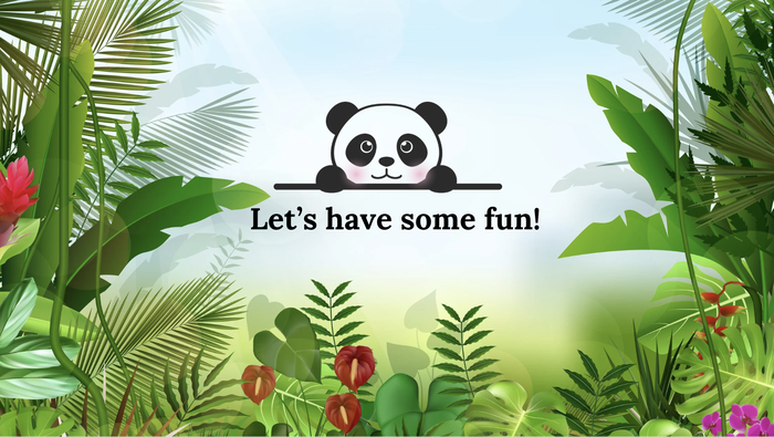 A creative task page from the Little Panda Tiki book